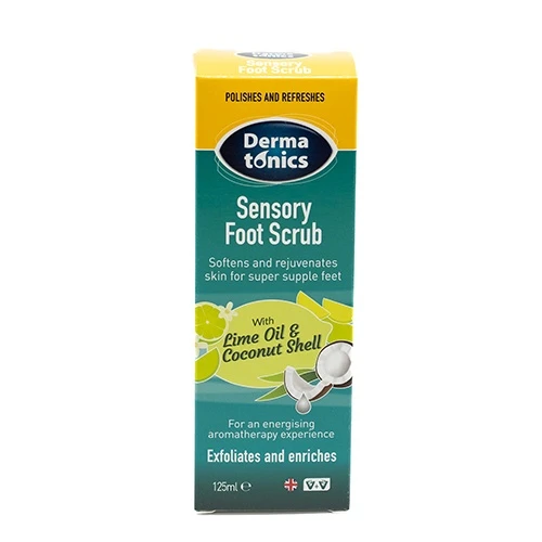 Dermatonics Sensory Foot Scrub 125ml With Lime Oil And Coconut Shell 3 Dermatonics Sensory Foot Scrub 125ml With Lime Oil And Coconut Shell