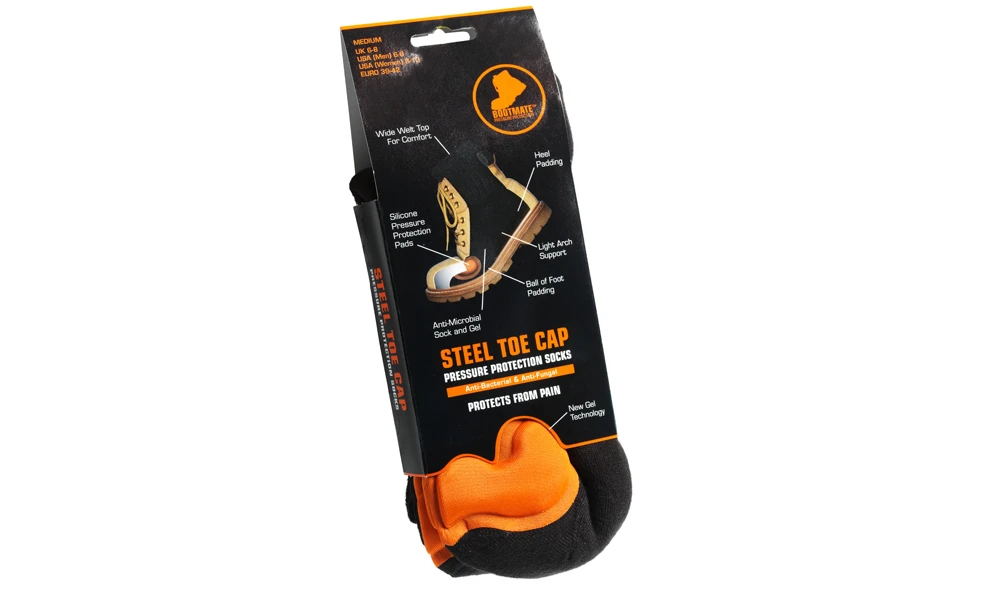 Bootmate Steel Toe Cap Pressure Protection Socks 3 Bootmate Steel Toe Cap Pressure Protection Socks