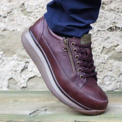 Joya Bruno Mens Zip Trainer 7 Joya Bruno Mens Zip Trainer -Simplyfeet Store bruno dark brown 5