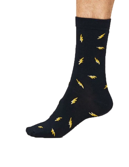 Thought Lightning Socks Dark Navy (1 Pair) UK 7-11 3 Thought Lightning Socks Dark Navy (1 Pair) UK 7-11