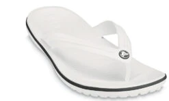 Crocs Crocband Flip Sandals 9 Crocs Crocband Flip Sandals -Simplyfeet Store crocflip white 3 quarter 1