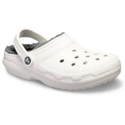 Crocs Classic Lined Clog 11 Crocs Classic Lined Clog -Simplyfeet Store crocs classic lined clog white grey 2 2 1