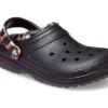 Crocs Classic Lined Clog Multi -Simplyfeet Store crocs classic lined multi black animal 6