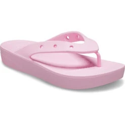 Crocs Classic Platform Flip -Simplyfeet Store crocs platform flip flamingo main 207714 6so 5