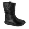 Strive Fleur Ruched Mid Boot 2 Strive Fleur Ruched Mid Boot -Simplyfeet Store fleur all black angled