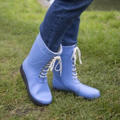 Ilse Jacobsen Rubber Wellington Mid Lace -Simplyfeet Store ilse jacobsen rub15 light regatta stoke bruerne 1 5