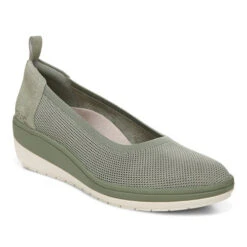 Vionic Advantage Jacey Knit Wedge Ballerina 9 Vionic Advantage Jacey Knit Wedge Ballerina -Simplyfeet Store jacey knit i3019m1300 army green 1th