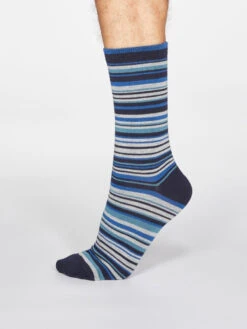 Thought Harrison Spot Stripe Sock Pack UK Size 7-11 -Simplyfeet Store sbm5575 multi harrison spot stripe bamboo 3 socks pack in multi 7 1