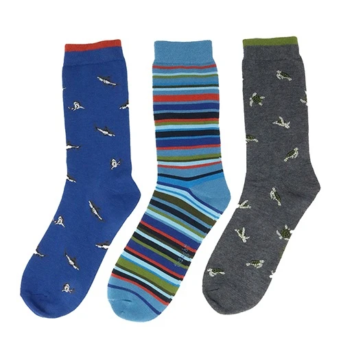 Thought Sea Animal Pack Of 3 Socks UK 7-11 3 Thought Sea Animal Pack Of 3 Socks UK 7-11