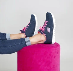 Skechers Graceful Get Connected -Simplyfeet Store skechers graceful get connected navy hot pink 07