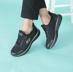Skechers Work Squad SR -Simplyfeet Store skechers work squad sr blackrosegold 07 5