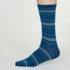 Thought Nicolson Socks Cobalt Blue UK 7-11 1 Thought Nicolson Socks Cobalt Blue UK 7-11 -Simplyfeet Store spm584 cobalt blue nicolson bamboo stripe socks in cobalt blue 1