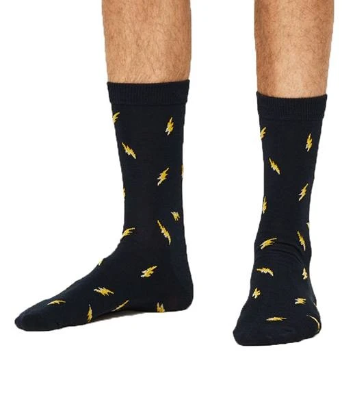 Thought Lightning Socks Dark Navy (1 Pair) UK 7-11 4 Thought Lightning Socks Dark Navy (1 Pair) UK 7-11 - Image 2