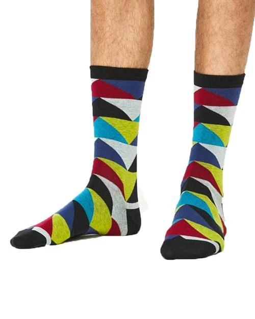 Thought GOTS Bold Geo Triangle Socks Dark Navy (1 Pair) UK 7-11 4 Thought GOTS Bold Geo Triangle Socks Dark Navy (1 Pair) UK 7-11 - Image 2
