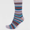 Thought Matias Bamboo Stripe Socks Grey Marle 7-11UK -Simplyfeet Store spm787 grey marle 1 matias stripe