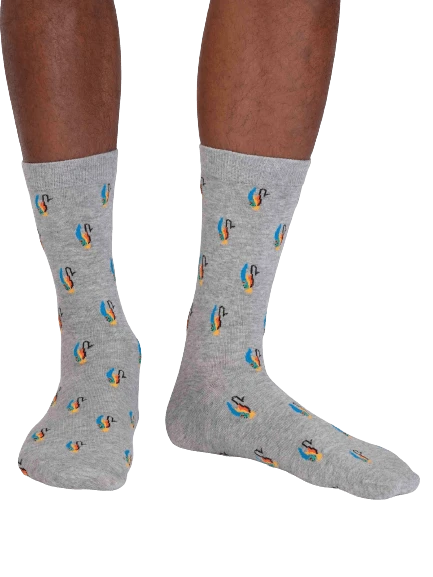 Thought Finley Bamboo Fly Fishing Socks Grey Marle UK 7-11 4 Thought Finley Bamboo Fly Fishing Socks Grey Marle UK 7-11 - Image 2
