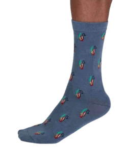 Thought Finley Bamboo Fly Fishing Socks Misty Blue UK 7-11