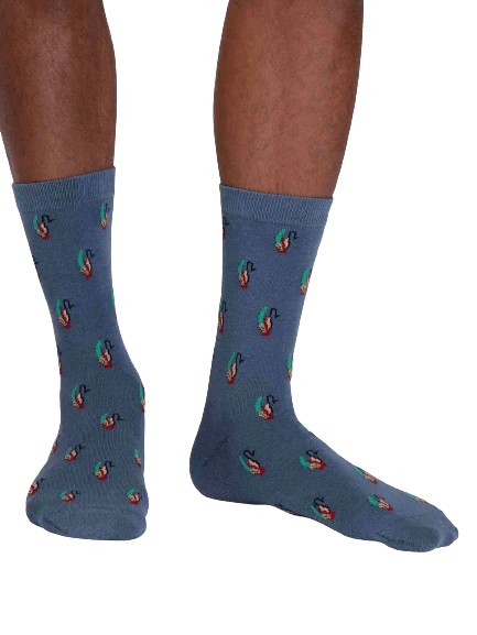 Thought Finley Bamboo Fly Fishing Socks Misty Blue UK 7-11 4 Thought Finley Bamboo Fly Fishing Socks Misty Blue UK 7-11 - Image 2