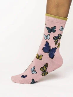 Thought GOTS Butterfly Socks (1 Pair) UK 4 - 7