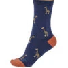 Thought GOTS Wild Animal Socks Twilight Blue (1 Pair) UK 4 - 7 2 Thought GOTS Wild Animal Socks Twilight Blue (1 Pair) UK 4 - 7 -Simplyfeet Store spw751tb twilight blue