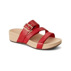 Vionic Pacific Rio Lizard -Simplyfeet Store vionicpacfificriolizardred min
